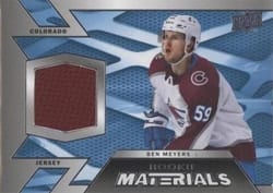 2022-23 Upper Deck Rookie Materials Ben Meyers #RM-BM card