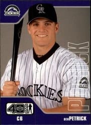 2002 Upper Deck 40-Man Base Set Ben Petrick #993 card