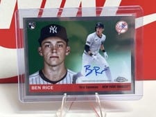 2025 Topps Chrome Platinum Autographs Ben Rice #CPA-BR card