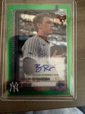 2025 Topps Chrome Update Rookie Debut Autographs Ben Rice #CRDA-BR card