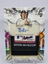 2025 Topps Inception Inception Autograph Jumbo Relic Hat Ben Rice #IAJH-BR card