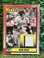 2025 Topps Update 1990 Topps Baseball Relics Ben Rice #90RU-BR card