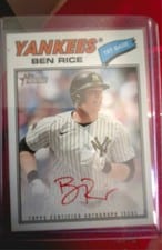 2026 Topps Heritage Real One Autographs Ben Rice #ROA-BR card