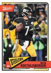 2018 Panini Classics Base Set Ben Roethlisberger #77 card