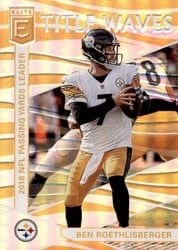 2019 Donruss Elite Title Waves Ben Roethlisberger #TW-4 card