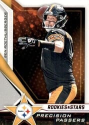 2019 Panini Rookies & Stars Precision Passers Ben Roethlisberger #PP-BR card