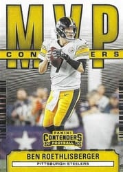 2020 Panini Contenders MVP Contenders Ben Roethlisberger #MC-BRO card