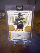 2020 Panini National Treasures Signatures Ben Roethlisberger #S-BR card