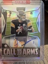 2021 Panini Playoff Call to Arms Signatures Ben Roethlisberger #CA-BRO card