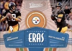 2018 Panini Classics Eras Ben Roethlisberger / Terry Bradshaw #6 card