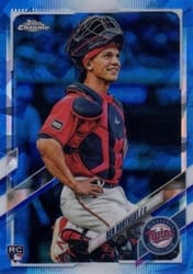 2021 Topps Chrome Update Sapphire Edition Base Set Ben Rortvedt #US180 card