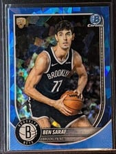 2025-26 Bowman Sapphire Chrome Sapphire Ben Saraf #BCV-26 card