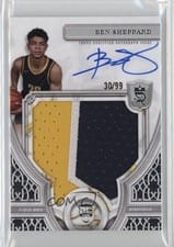 2023-24 Topps Royalty Rookie Patch Autographs Ben Sheppard #114 card