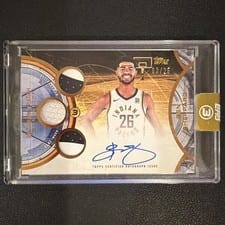 2025-26 Topps 3 Veteran 3 Patch Autographs Ben Sheppard #V3A-BSH card