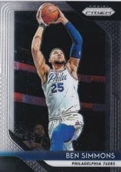 2018-19 Panini Prizm Base Set Ben Simmons #219 card