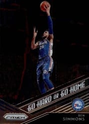2018-19 Panini Prizm Go Hard or Go Home Ben Simmons #8 card