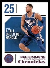 2018 Panini Chronicles Ben Simmons #8 card