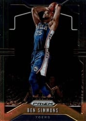 2019-20 Panini Prizm Base Set Ben Simmons #198 card