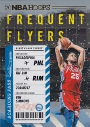 2020-21 Hoops Winter Frequent Flyers Ben Simmons #10 card