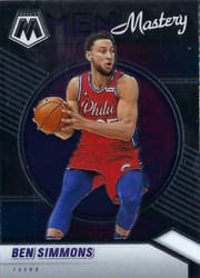 2020-21 Panini Mosaic Men of Mastery Ben Simmons #4 card
