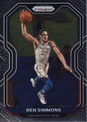 2020-21 Panini Prizm Base Set Ben Simmons #125 card