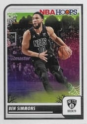 2023-24 Hoops Haunted Hoops Base Set Ben Simmons #185 card