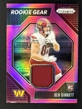 2024 Panini Prizm Rookie Gear Ben Sinnott #RG-BST card