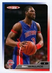 2005-06 Topps Total Base Set Ben Wallace #189 card