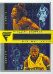 2020-21 Panini Flux Deja Vu Ben Wallace / Isaiah Stewart #20 card