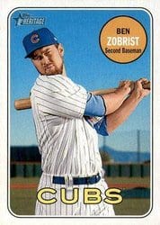 2018 Topps Heritage Base Set Ben Zobrist #403 card