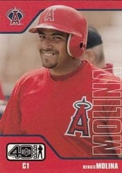 2002 Upper Deck 40-Man Base Set Bengie Molina #4 card