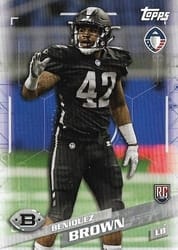 2019 Topps AAF Base Set Beniquez Brown #44 card