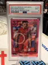 2021 Topps Merlin Chrome UEFA Benjamin Sesko #120 card