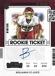 2021 Panini Contenders Base Set Benjamin St-Juste #180 card