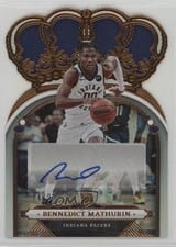 2022-23 Panini Crown Royale Rookie Crown Autographs Bennedict Mathurin #RCA-BNM card