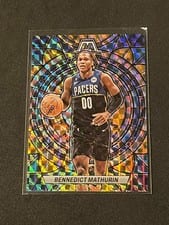 2022-23 Panini Mosaic Stained Glass Bennedict Mathurin #1 card