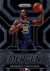 2022-23 Panini Prizm Emergent Bennedict Mathurin #22 card