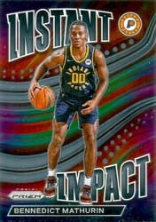 2022-23 Panini Prizm Instant Impact Bennedict Mathurin #19 card