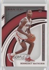 2022 Panini Immaculate Collection Collegiate Bennedict Mathurin #18 card