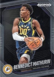 2024-25 Panini Prizm Black Base Set Bennedict Mathurin #59 card