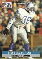 1991 Pro Set Base Set Bennie Blades #147 card