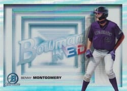 2022 Bowman 3D Benny Montgomery #B3D-19 card