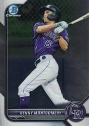 2022 Bowman Chrome Prospects Benny Montgomery #BCP-73 card