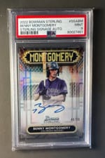 2022 Bowman Sterling Signage Autographs Benny Montgomery #SSA-BM card