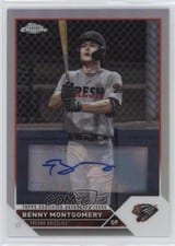 2023 Topps Pro Debut Chrome Autographs Refractor Benny Montgomery #PDC-162 card