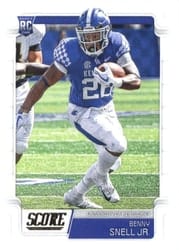 2019 Score Base Set Benny Snell Jr. #390 card
