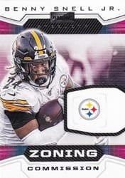 2020 Panini Playbook Zoning Commission Benny Snell Jr #ZC-17 card