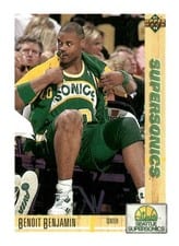 1991-92 Upper Deck Base Set Benoit Benjamin #159 card