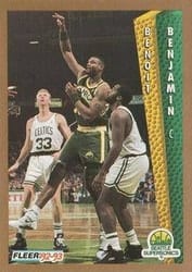 1992-93 Fleer Base Set Benoit Benjamin #209 card