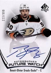 2021-22 SP Authentic Base Set Benoit-Olivier Groulx #184 card